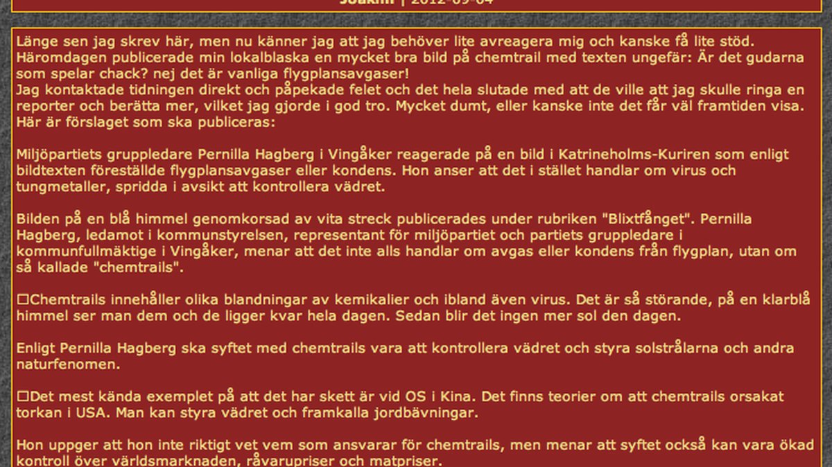 Pernilla Hagberg på gästboken till Tecken i skyn/Universum i nytt ljus
